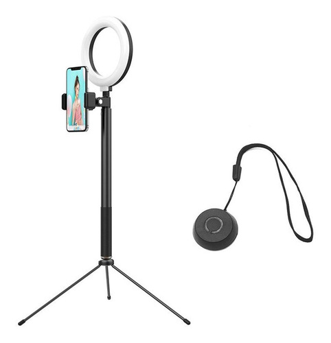 Imagen 3 de 4 de Tripode Aro De Luz Celular Selfie Monopod Bluetooth