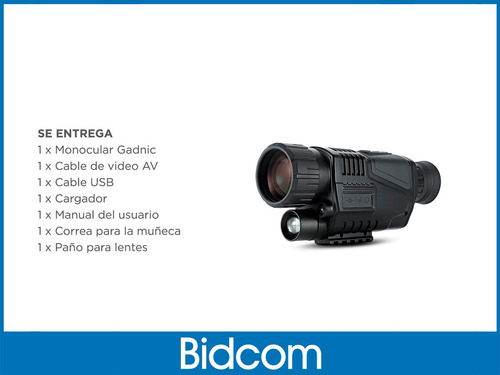 Telescopio Monocular Infrarrojo Gadnic Visión Nocturna