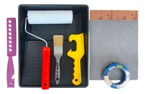 Comprar Kit De Pinceles - Rodillos - Lijas - Cinta - Bandeja  Tecza Kit 17 Sintéticos - Satinados Obra Grande