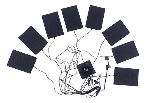 Chaleco Eléctrico 8in1 Calentador Caliente Chaqueta De Tela