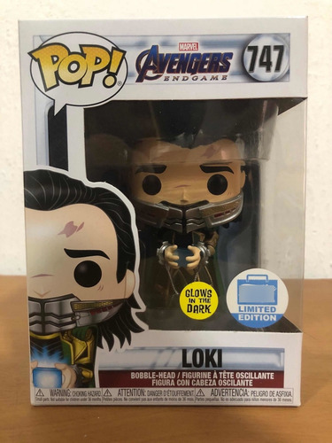 Loki 747 Avengers Endgame Funko Pop! Movies Exclusive Glows