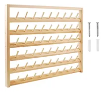 Comprar Porta Hilo De Madera Para Costura Y Bordado, Con 54 Espacios