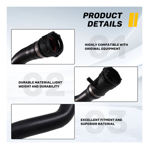 Coolant Hose 17127596837 17127596838-fs