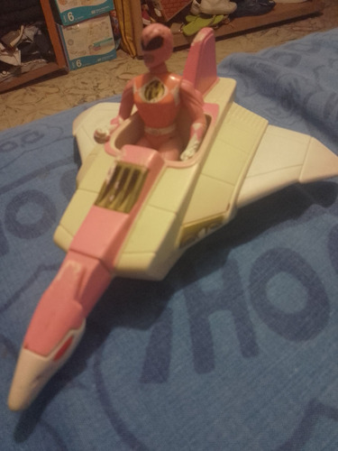 Figura Pink Ranger Con Nave Vintage (Usado)