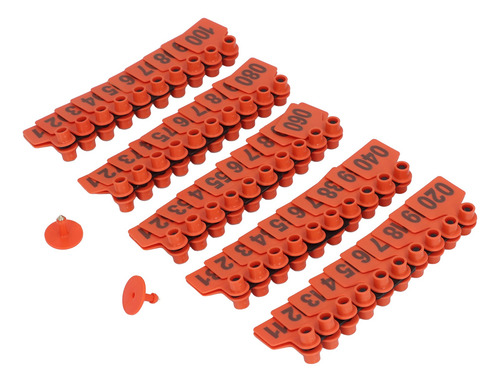 Kit De Etiquetas Para Orejas Con Forma De Vaca, 100 Unidades