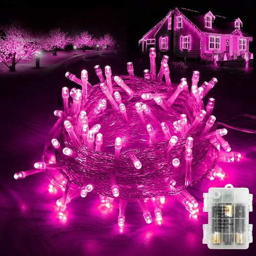 Guirnalda De Luces De Navidad De Princesa Rosa 1 Paquete De