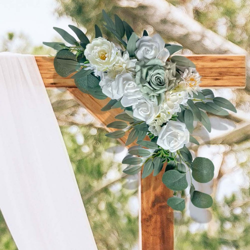 2 Pçs Flores Cadeira Casamento Premium Decoração Mesa/escada