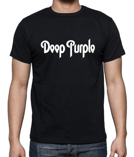 Remera Unisex Deep Purple 100% Algodon Vinilo Textil Rock