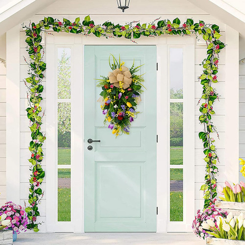 Corona Floral Con Valla Botín De Tulipanes De Boda Para