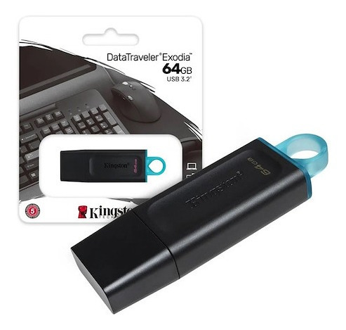 Pendrive Kingston Datatraveler Exodia 64gb Usb 3.2 Cn