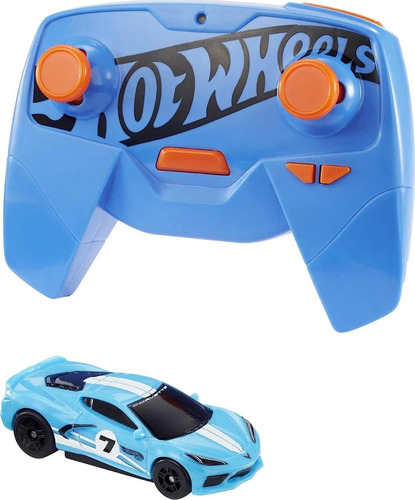 Hot Wheels Rc C8 Corvette, Escala 1:64, Mando A Distancia