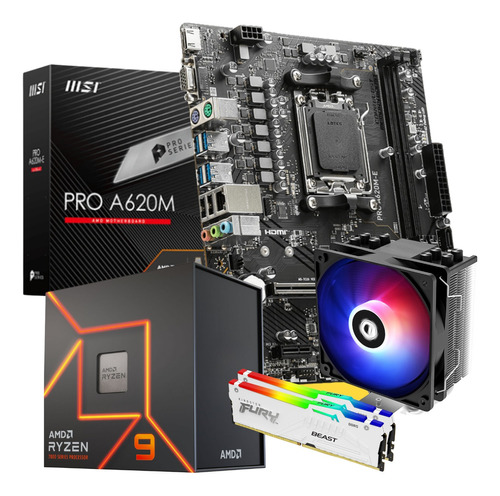 Combo Actualizacion Pc Gamer Amd Ryzen 9 5900x A520 64gb