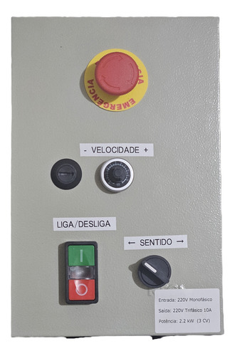 Painel Com Inversor De Frequência 2cv 380v 4a (1,5kw)