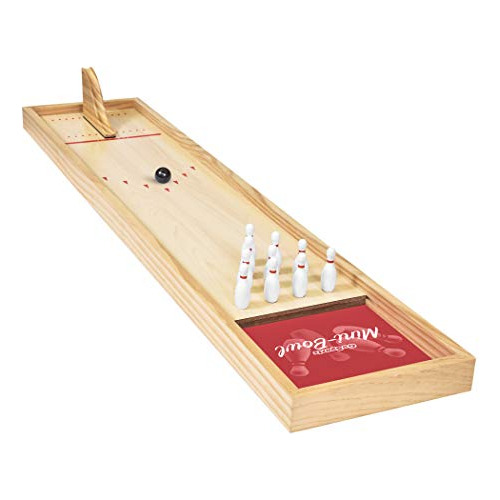 Gosports Mini Juego De Mesa De Madera Juego De Bolos V76cr