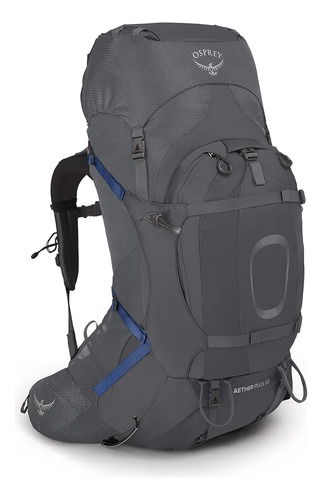 Osprey Aether Plus 60l Mochila Mochilera Para Hombre, Gris E