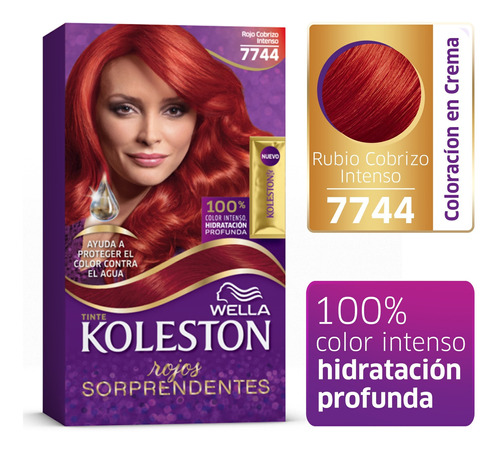 Koleston Kit Rojo Ardiente 7744 [50gr+50+40+22ml]