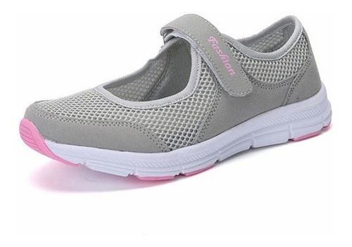 Zapatillas De Tenis De Malla Casual Para Mujer Sin Cordones