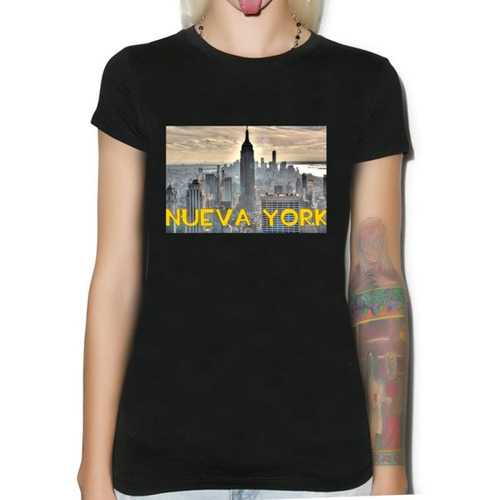 Remera De Mujer Ny New York Ciudades Mundo Libertad Usa M10