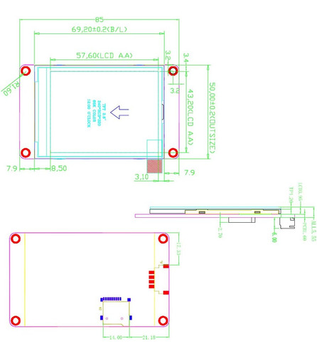 Dimalls Nextion 2.8 Pulgadas Hmi Pantalla Táctil Resistiva 5