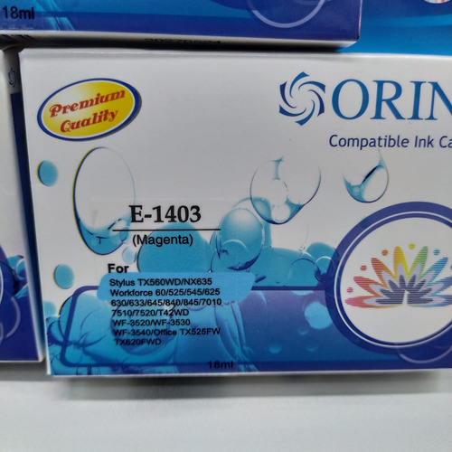 3xcartuchos Compatible 140 Colores Para Eps Tx560wd Tx620fwd
