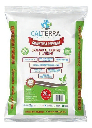 Substrato Premium Gramados Hortas E Jardins Calterra 20 Kg