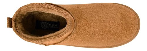 Bota Botín Dama Furor 26435 Invernal Afelpada Cómoda Camello