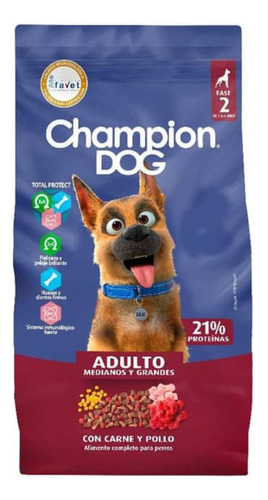 Champion Dog Carne Cereal 18kg Flx