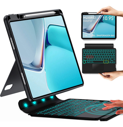 Funda Con Teclado Táctil Para Huawei Matepad 11 10.95 2021