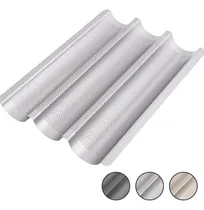 Comprar Molde Pan Baguette Casero Pan Frances Horno 3 Ranuras