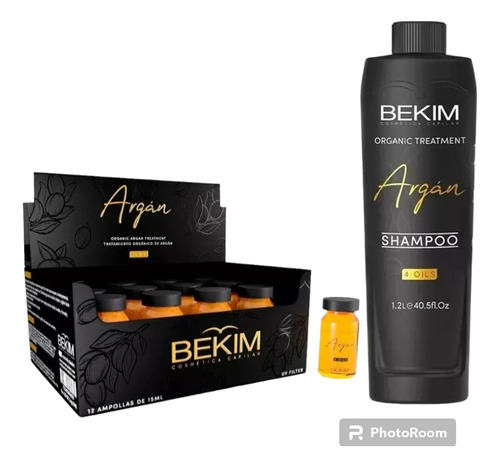 Ampollas Argan Bekim + Shampoo Argan Bekim X1200ml