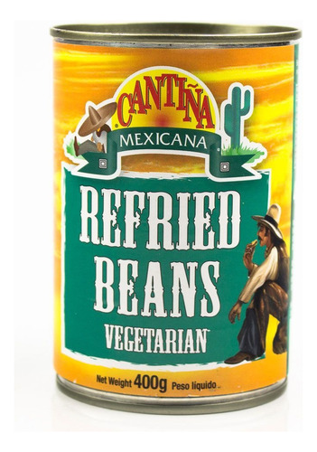 Feijão Refrito Vegetariano Cantiña Mexicana 400g