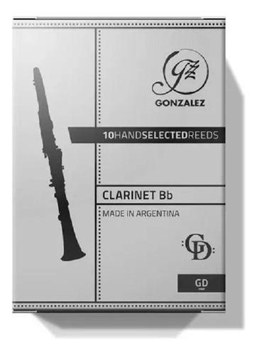 Cañas Gonzalez Para Clarinete Sib Gd Caja De 10 Unidades