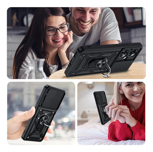 Funda Para Oppo Reno 11 F Uso Rudo Cámara Carcasa+mica Negro Oppo Reno 11f