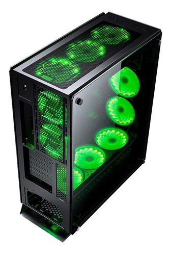 Gabinete Gamer Redragon Ironhide Gc-801 Rgb X6 Full Tower
