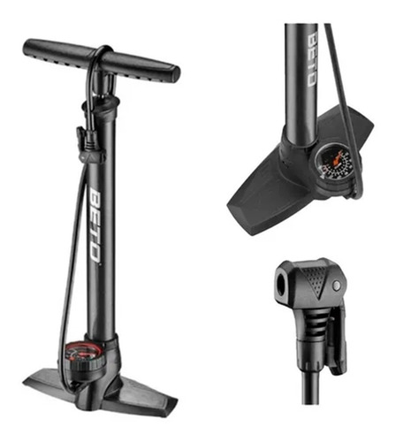 Inflador De Pie Beto Cmp-151sg1 - Para Bicicleta