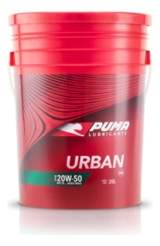 Aceite Puma Urban Sae 20w50 Para Moto Mineral X 20 Litros