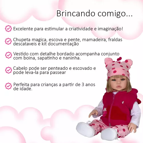 Conjunto de Roupas Boneca 38cm