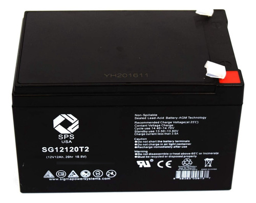 Bateria Repuesto 12v 12ah F2 Ups Sustituye Panasonic Lcr Sps