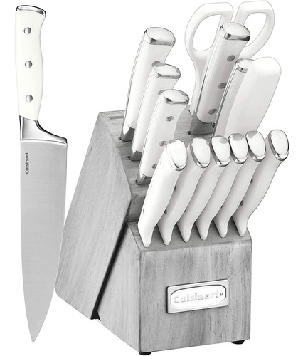 Set De Cuchillos Cuisinart Acero Inoxidable, X15 Pzs, Blanco