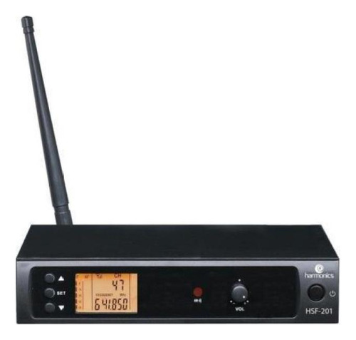 Microfone Sem Fio Uhf Harmonics Hsf200-1 Display Digital