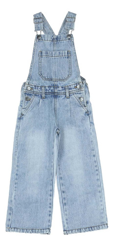 Jardinera Hush Puppies Kids Gw22-jar/vintage Denim Para Niña