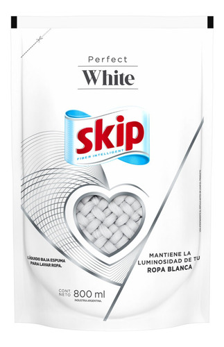 Jabón líquido Skip Perfect White repuesto 800 ml