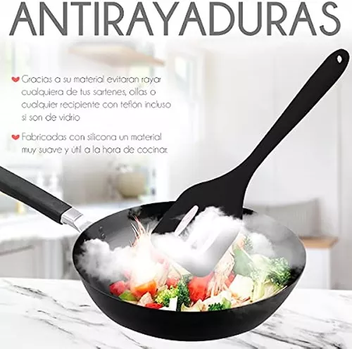 Set de 5 utensilios de cocina anti-rayaduras