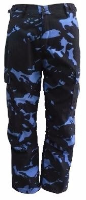 Lojabravo21 Calça Camuflada Woodland Blue Reforçada