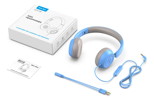 Fones De Ouvido New Bee Kh18 Kids Com Limite De Volume De Mi