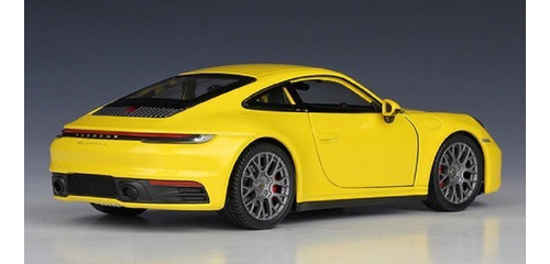 Welly 1:24 Porsche 911 Carrera 4s Amarillo Modelo Coche Q1