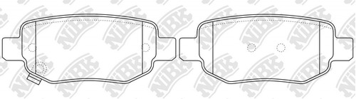 Pastillas Traseras Lifan X60 2011 - 2022 Nibk