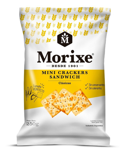 Mini Crackers Sandwich X 250gr Morixe