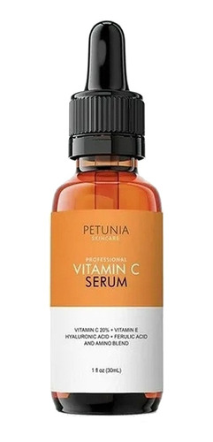 Imagen 1 de 2 de Sérum Vitamin C Serum Petunia Skincare día/noche para piel seca de 1floz