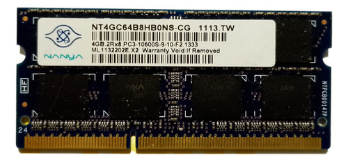 Memoria Ram 4gb 1 Nanya Nt4gc64b8hg0ns-cg (Usado)